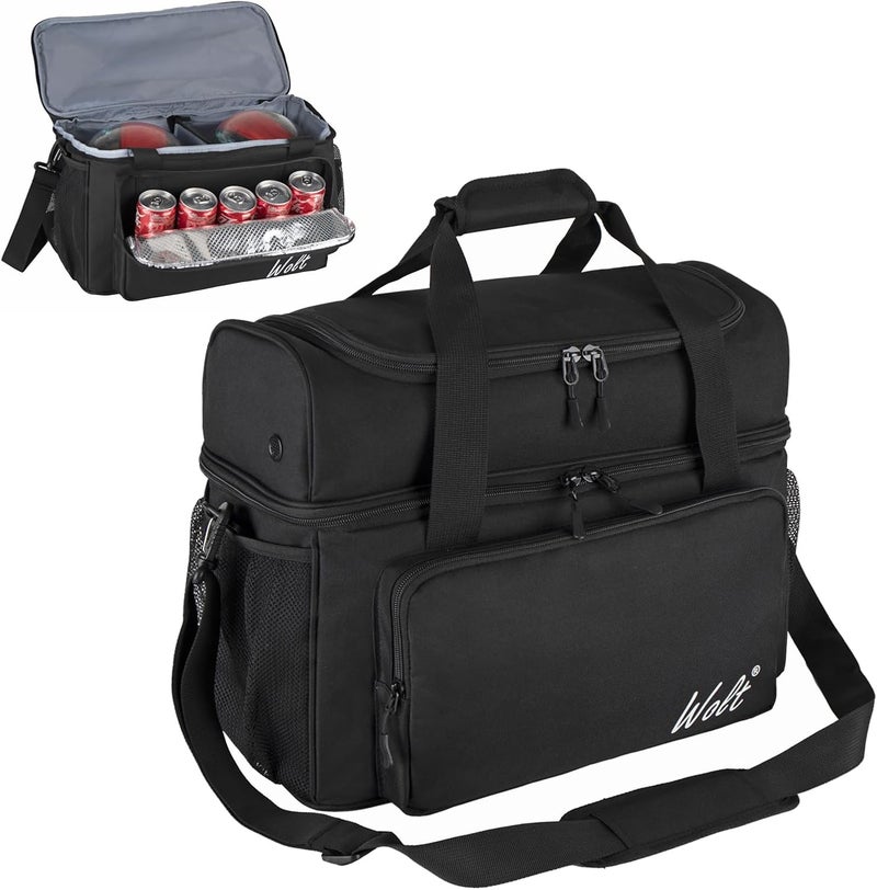 WOLT 2 Ball Bowling Bag with Padded Holder - Fits Shoes Up to Mens Size 16, Bowling Accessories - Image 1